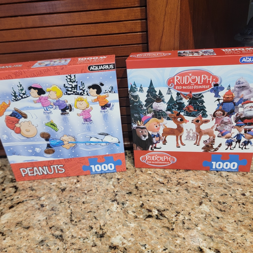 Peanuts and Rudolph Jigsaw Puzzle Set - 1000 Pieces